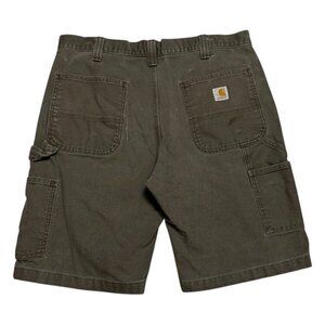 CARHARTT Designer Casual Work Denim Chino Summer Shorts Mens 34" Waist